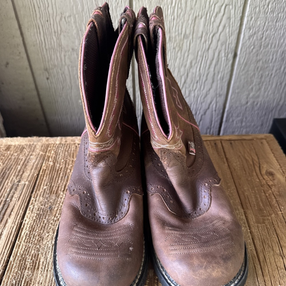 Justin Boots Women's Gypsy Gemma Aged Bark Western Cowboy Boots Size 9.5 B L9903 - Picture 3 of 9